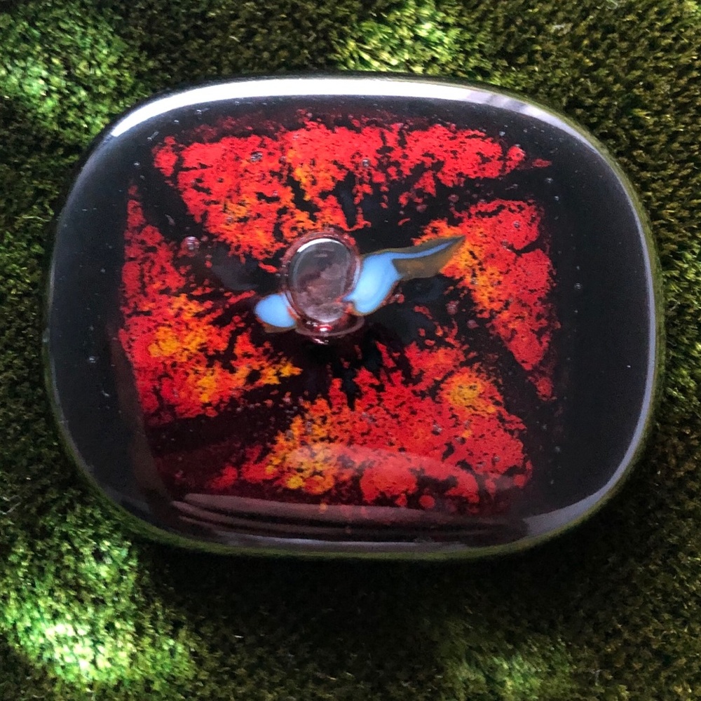 European Glass brooch.